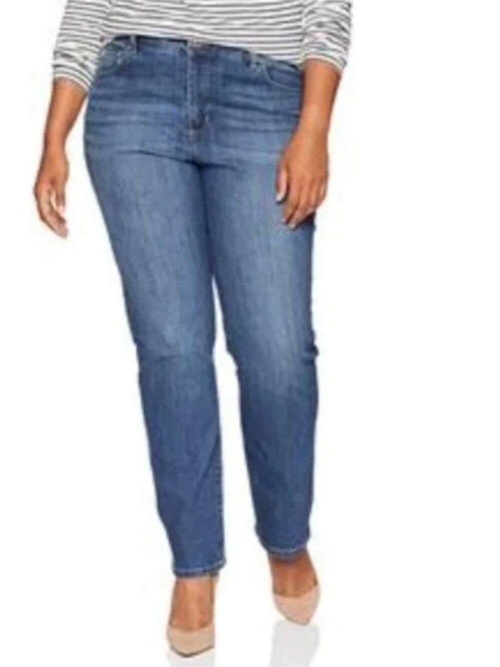 Bandolino Mandie Straight Leg Jeans EUC - Women's Size 14S - Med Wash